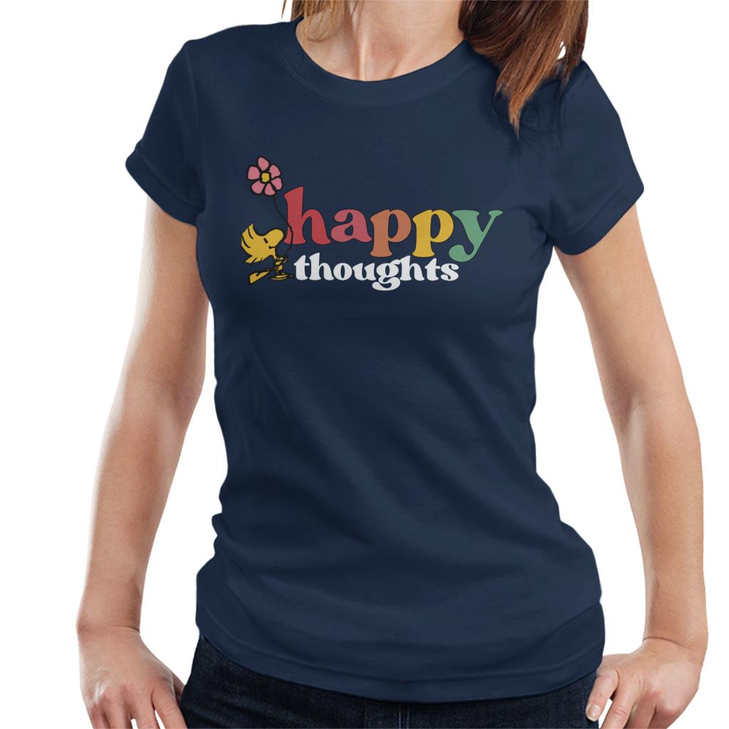 Peanuts Woodstock Happy Thoughts Women's T-Shirt-ALL + EVERY