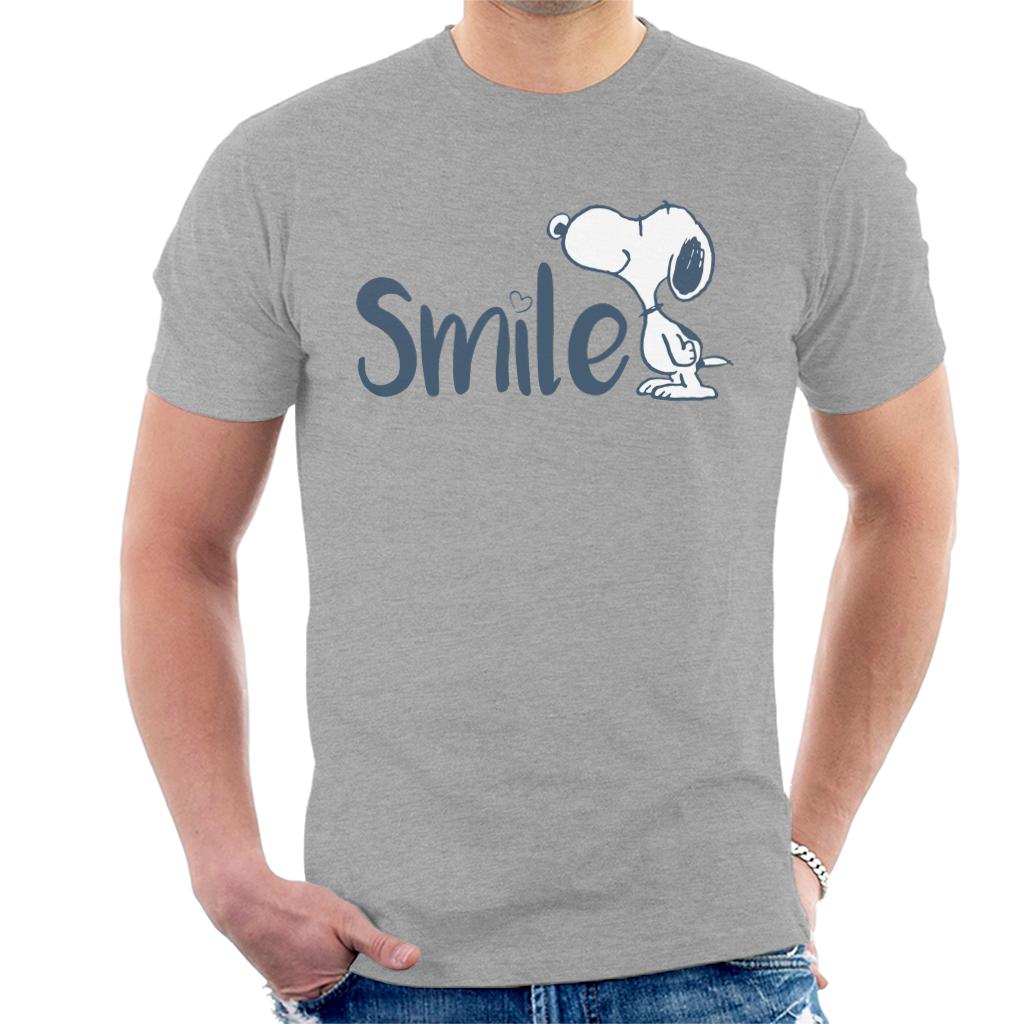 Peanuts Snoopy Smile Men's T-Shirt-ALL + EVERY