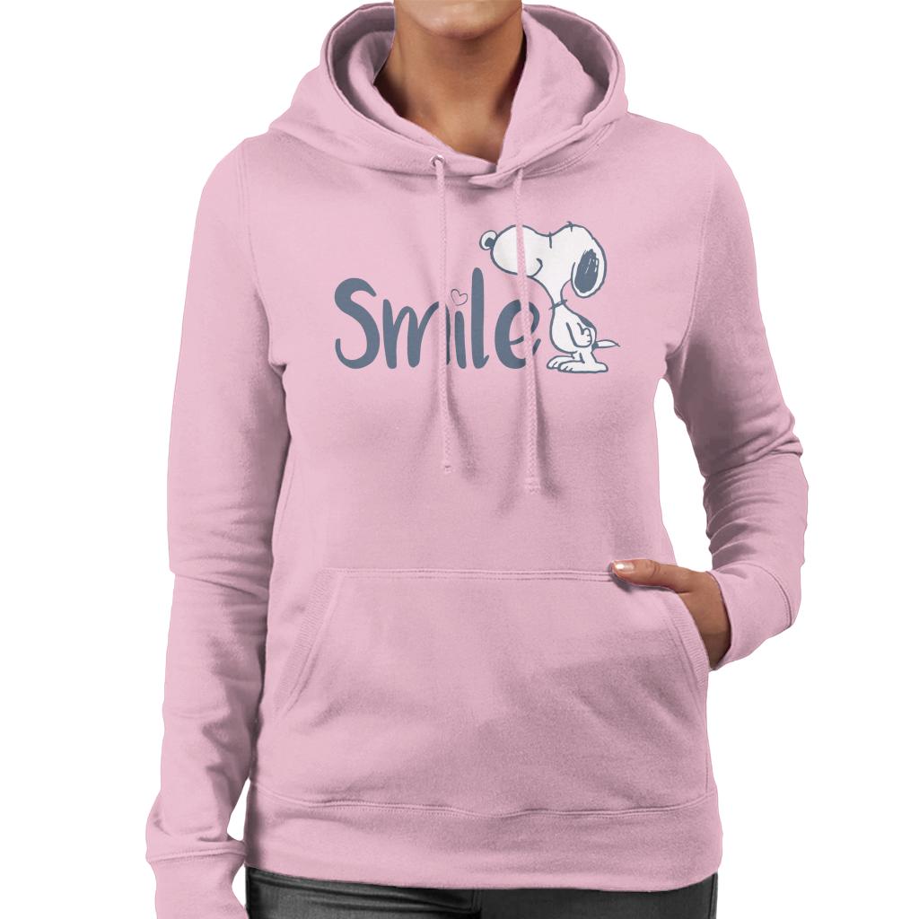 Peanuts Snoopy Smile Women's Hooded Sweatshirt-ALL + EVERY