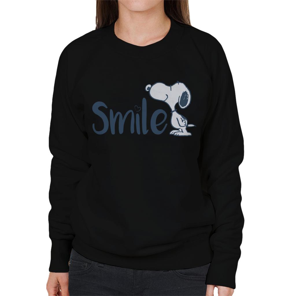 Peanuts Snoopy Smile Women's Sweatshirt-ALL + EVERY