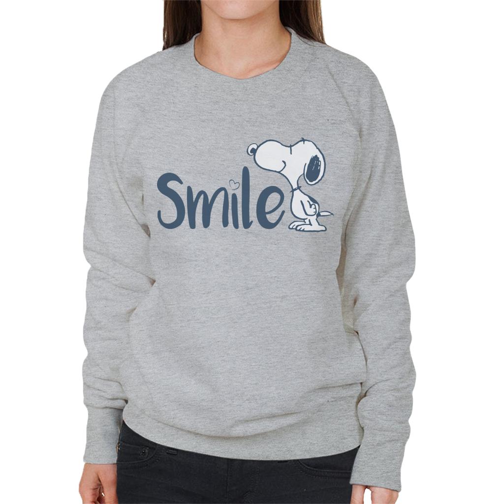 Peanuts Snoopy Smile Women's Sweatshirt-ALL + EVERY