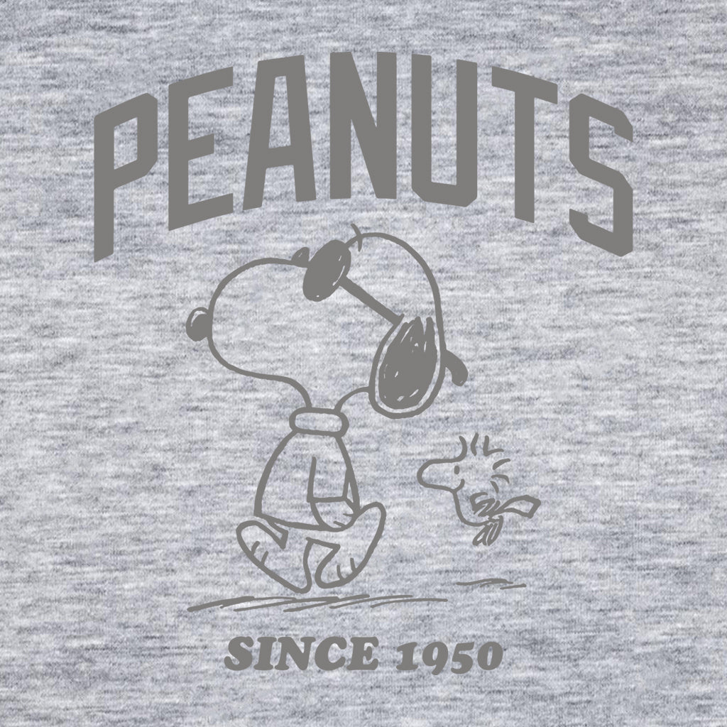 Peanuts Snoopy And Woodstock Outline Since 1950 Men's Sweatshirt-ALL + EVERY