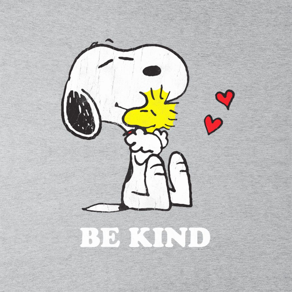 Peanuts Snoopy Hugging Woodstock Be Kind Women's T-Shirt-ALL + EVERY