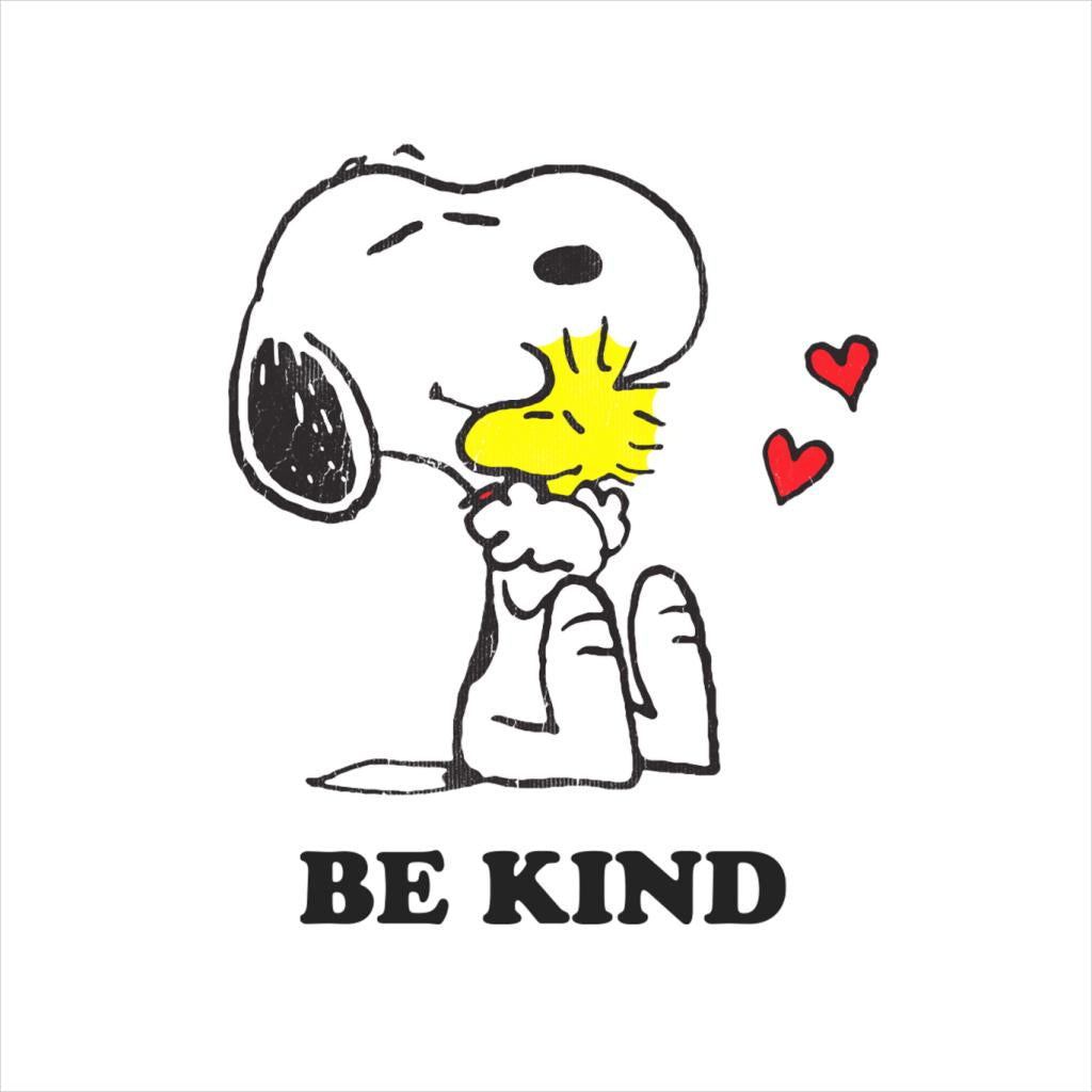 Peanuts Snoopy Hugging Woodstock Love Hearts Be Kind Women's T-Shirt-ALL + EVERY