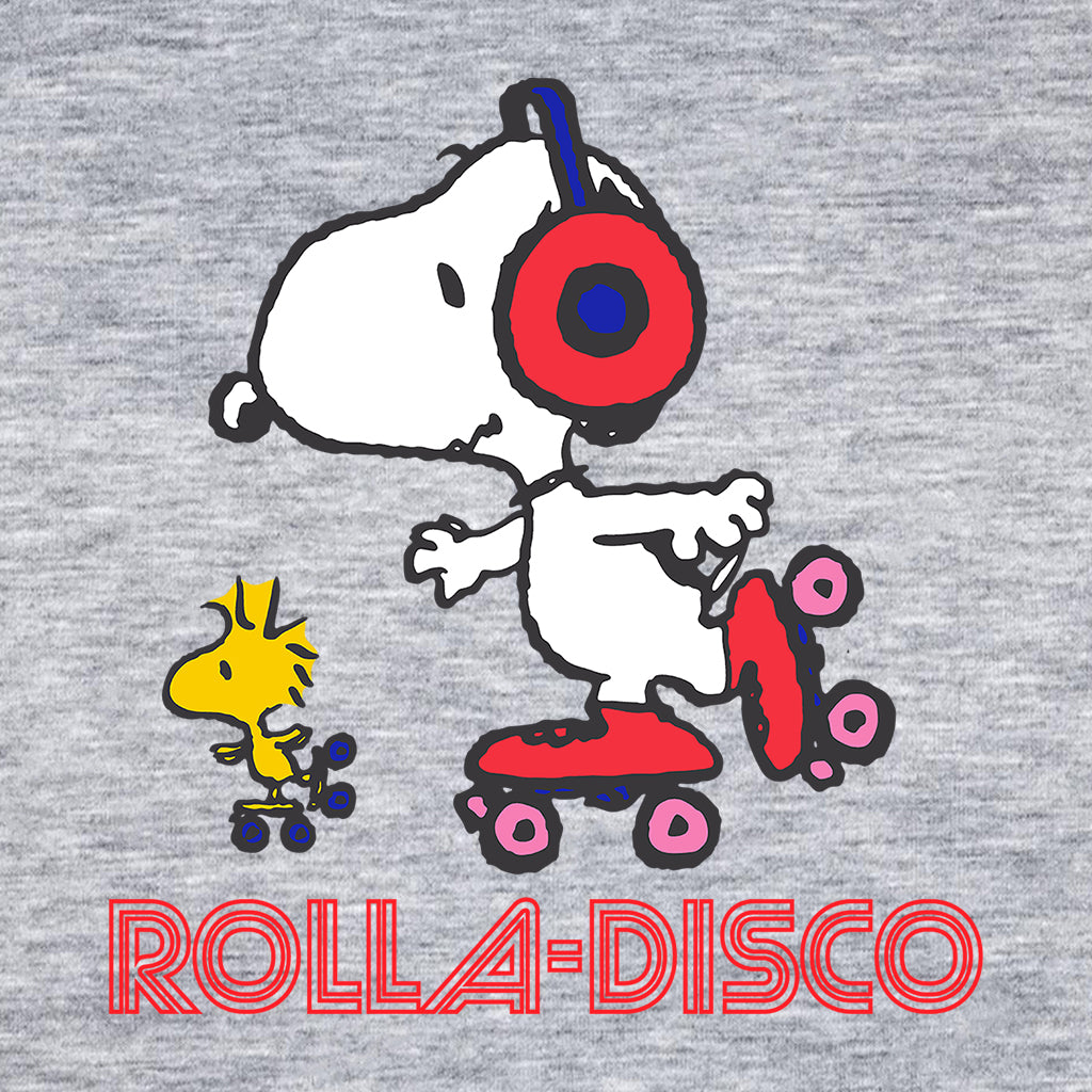 Peanuts Snoopy And Woodstock Rolla Disco Women's Hooded Sweatshirt-ALL + EVERY