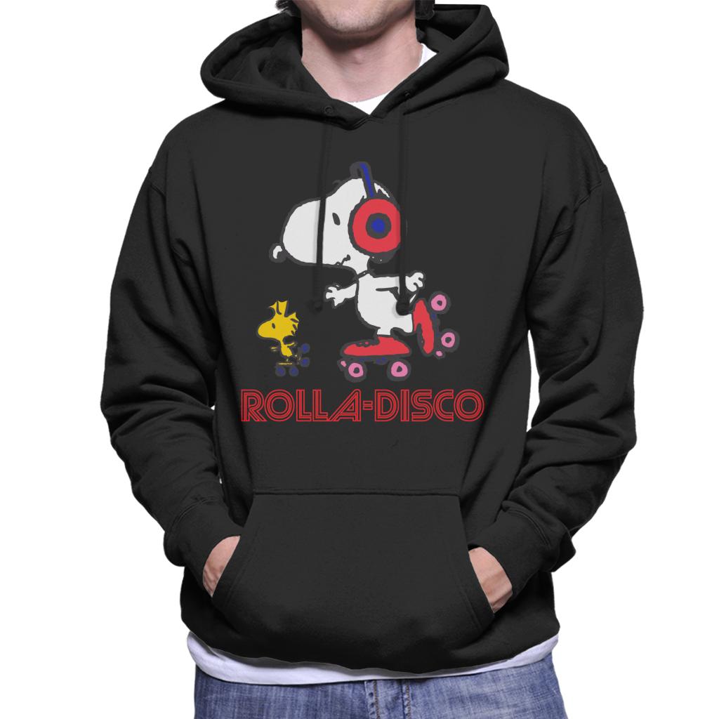 Peanuts Snoopy And Woodstock Rolla Disco Men's Hooded Sweatshirt-ALL + EVERY