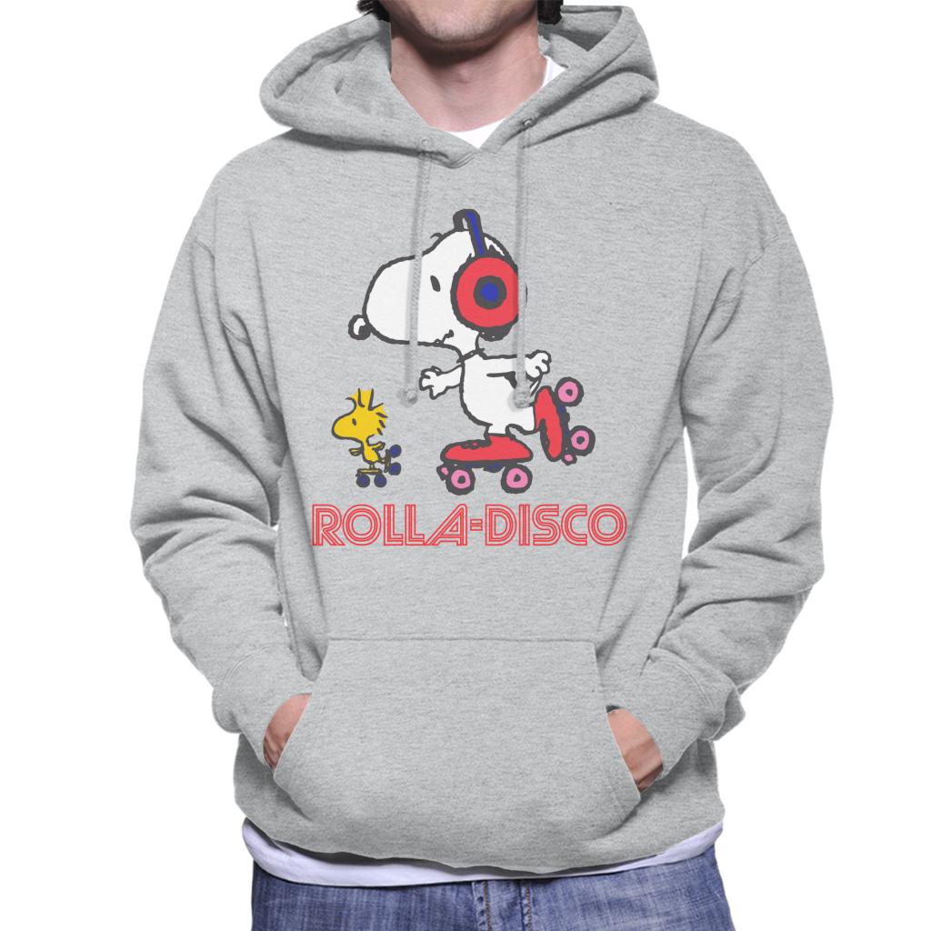 Peanuts Snoopy And Woodstock Rolla Disco Men's Hooded Sweatshirt-ALL + EVERY