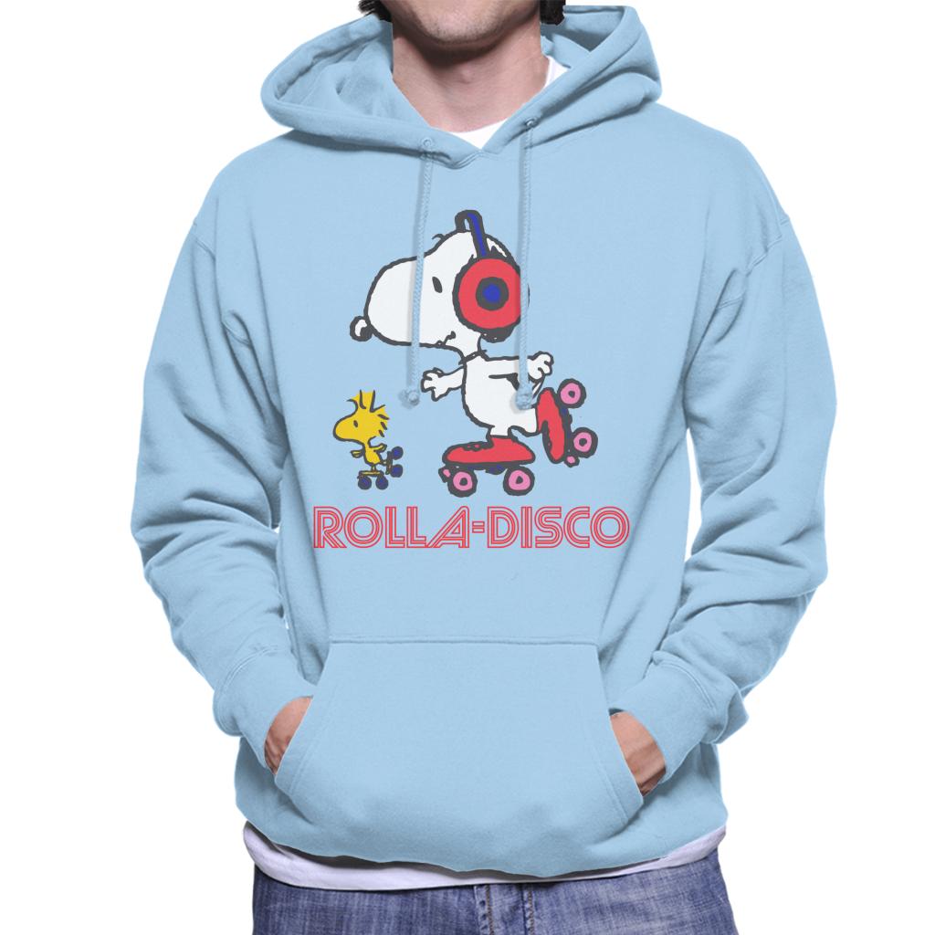 Peanuts Snoopy And Woodstock Rolla Disco Men's Hooded Sweatshirt-ALL + EVERY