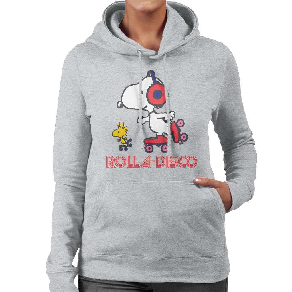 Peanuts Snoopy And Woodstock Rolla Disco Women's Hooded Sweatshirt-ALL + EVERY