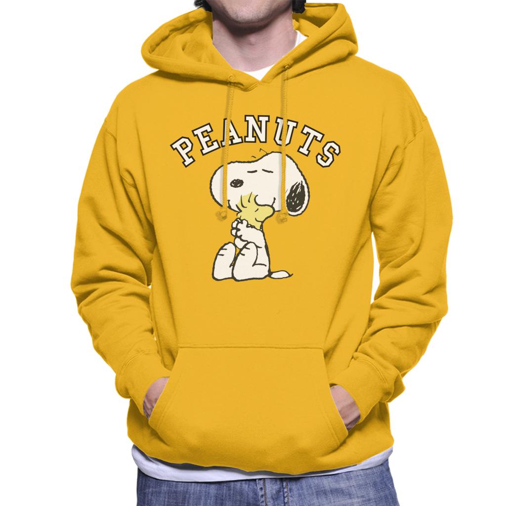 Peanuts Snoopy Hugs Woodstock Men's Hooded Sweatshirt-ALL + EVERY