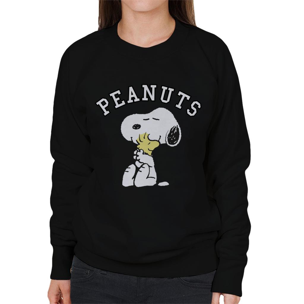 Peanuts Snoopy Hugs Woodstock Women's Sweatshirt-ALL + EVERY