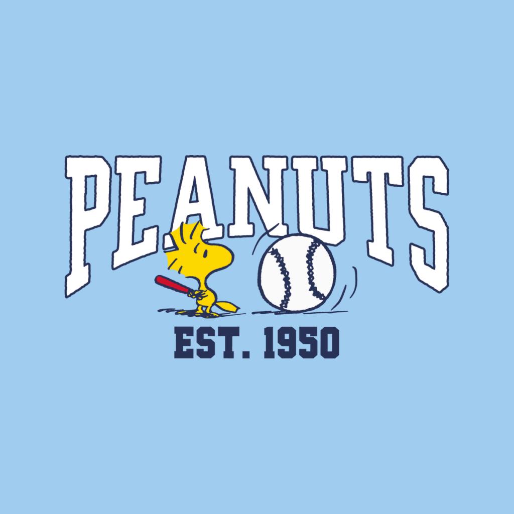 Peanuts Woodstock Playing Baseball Est 1950 Men's T-Shirt-ALL + EVERY