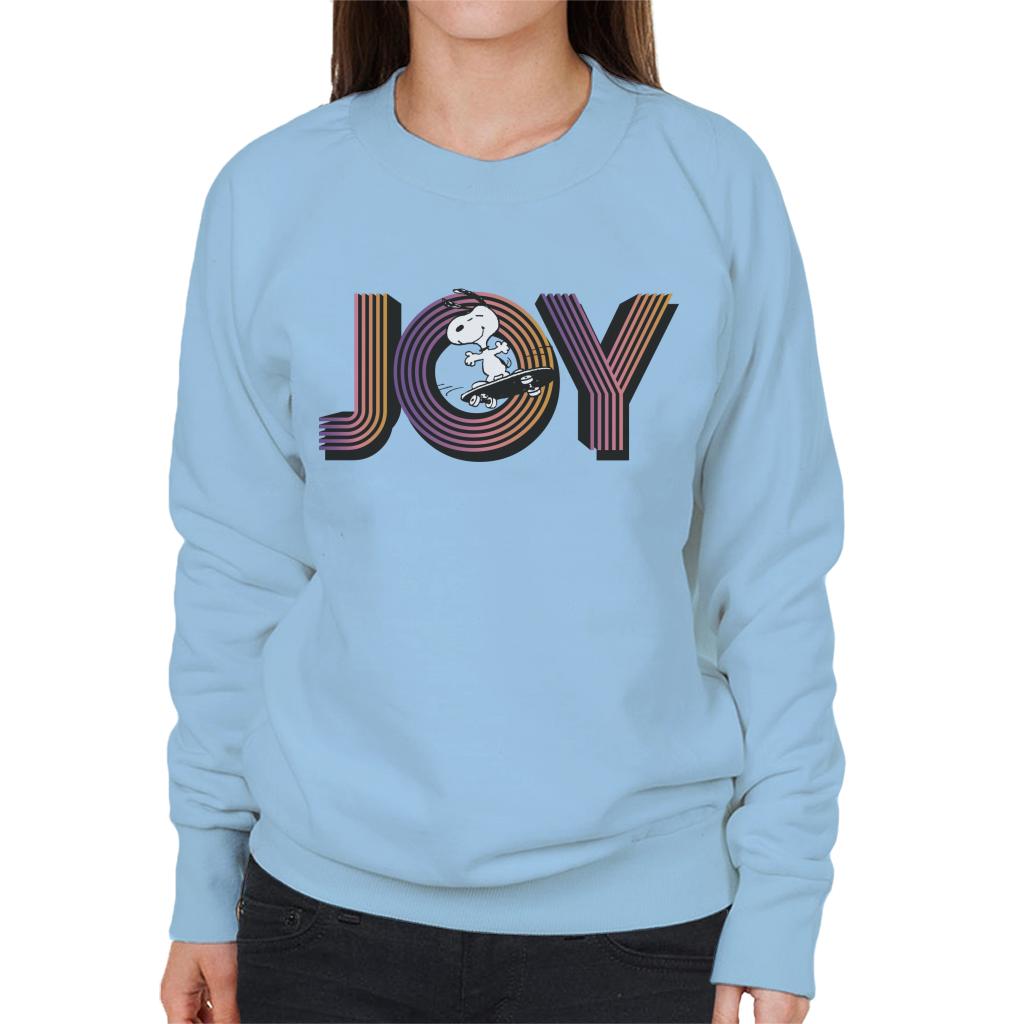 Peanuts Snoopy Skateboarding Joy Women's Sweatshirt-ALL + EVERY