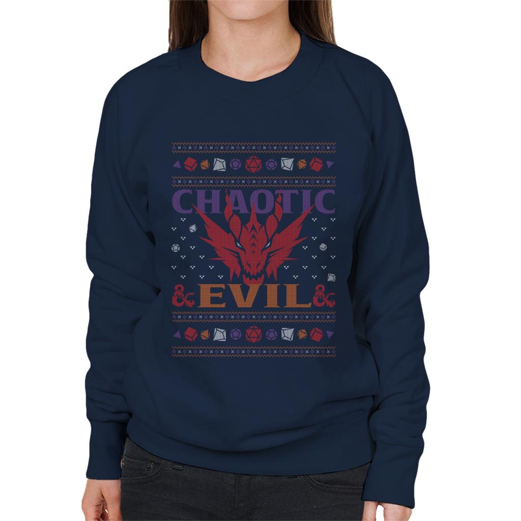 Dungeons & Dragons Chaotic Evil Women's Sweatshirt-ALL + EVERY