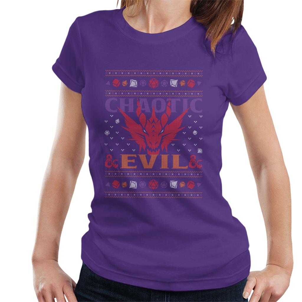 Dungeons & Dragons Chaotic Evil Women's T-Shirt-ALL + EVERY