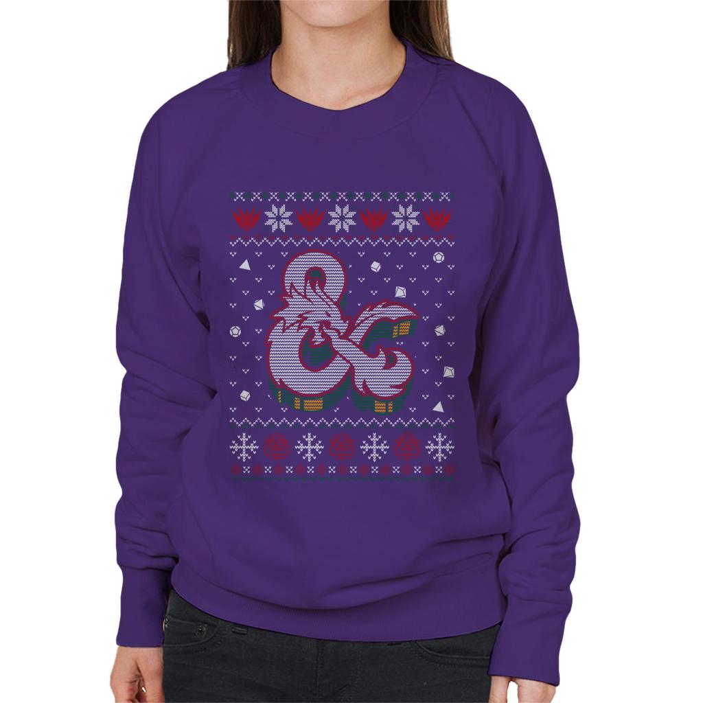 Dungeons & Dragons Ampersand Red Dragon Women's Sweatshirt-ALL + EVERY