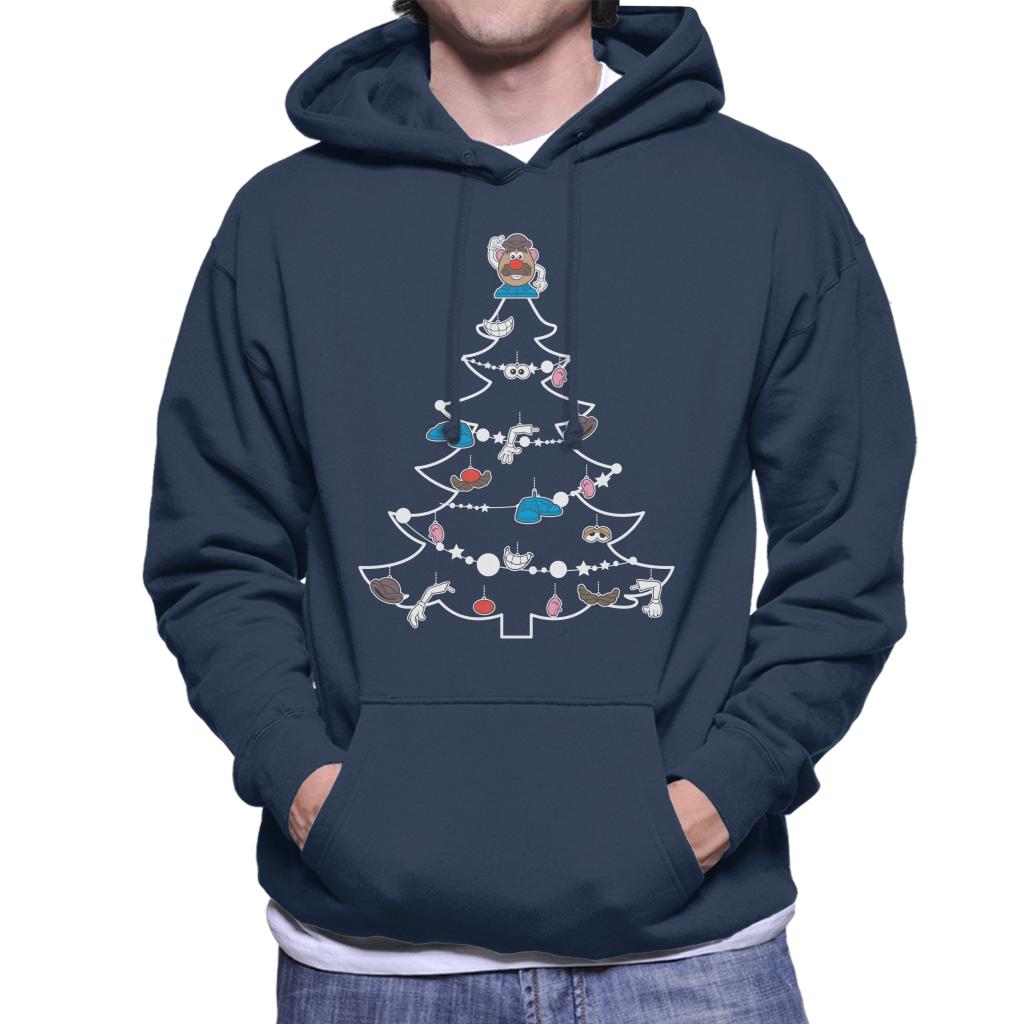 Mr Potato Head Christmas Tree Parts Men's Hooded Sweatshirt-ALL + EVERY