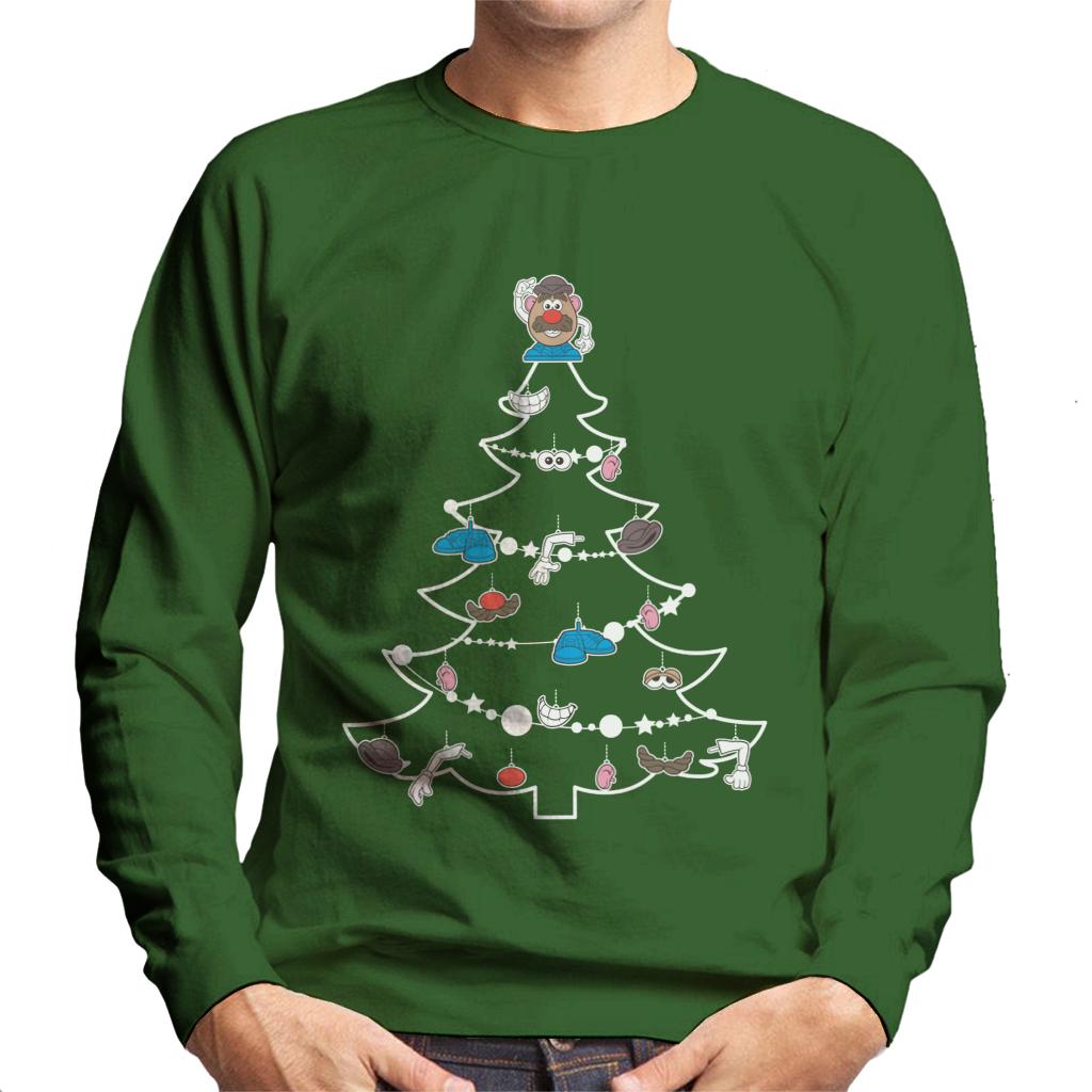 Mr Potato Head Christmas Tree Parts Men's Sweatshirt-ALL + EVERY