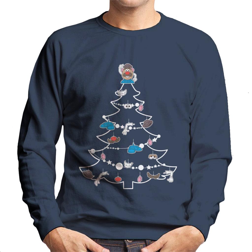 Mr Potato Head Christmas Tree Parts Men's Sweatshirt-ALL + EVERY