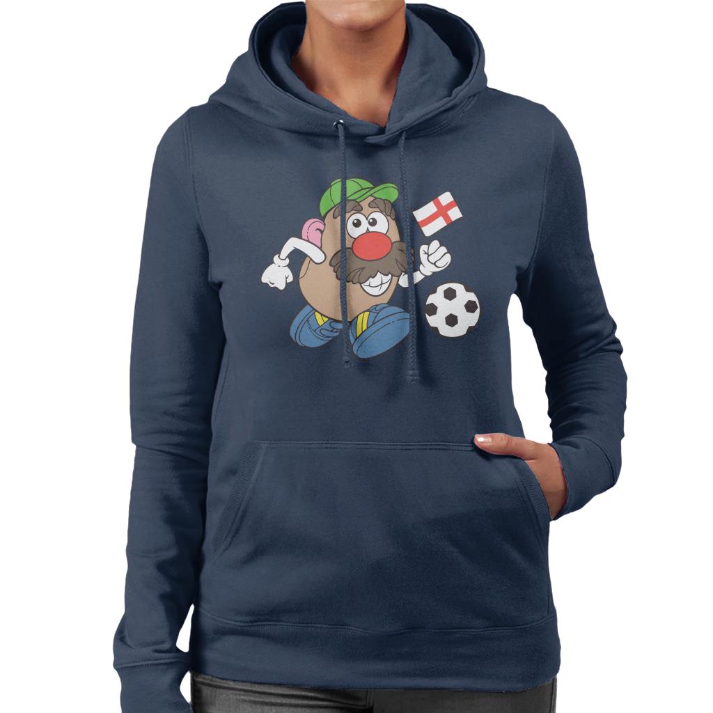 Mr Potato Head Football Dribble Women's Hooded Sweatshirt-ALL + EVERY