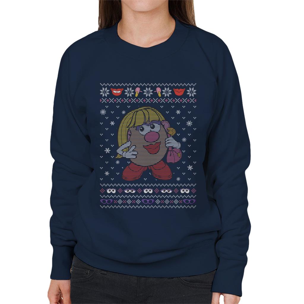 Mr Potato Head Christmas Mrs Potato Head Women's Sweatshirt-ALL + EVERY