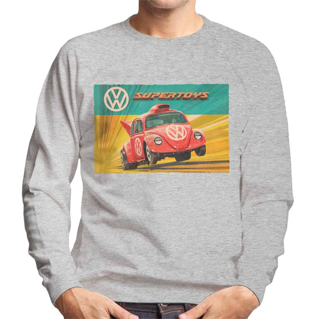 Volkswagen Super Toys Red Beetle Men's Sweatshirt-ALL + EVERY