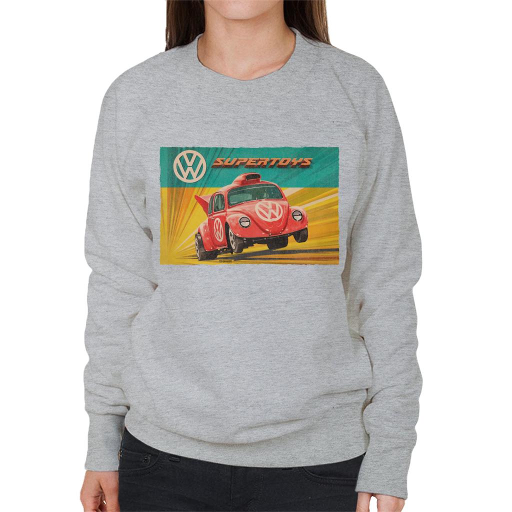 Volkswagen Super Toys Red Beetle Women's Sweatshirt-ALL + EVERY