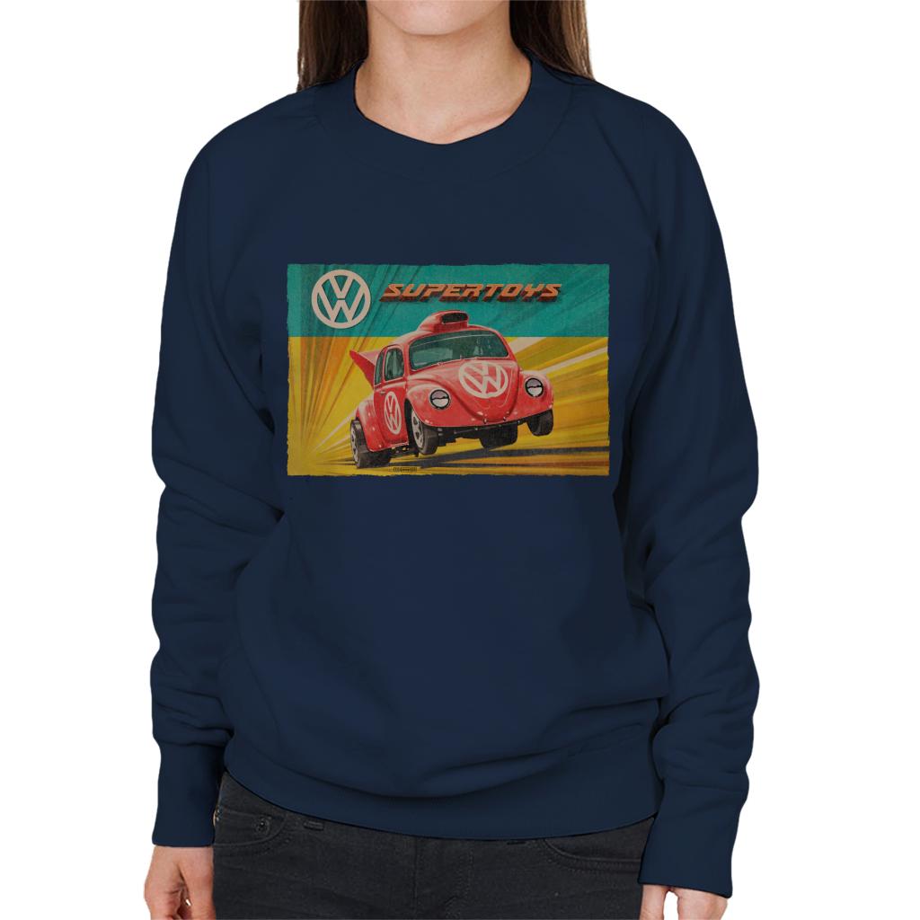 Volkswagen Super Toys Red Beetle Women's Sweatshirt-ALL + EVERY