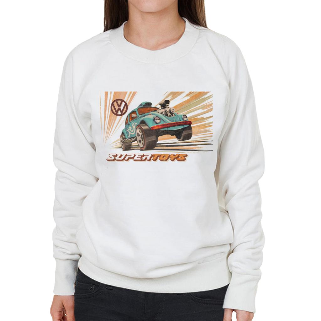 Volkswagen Super Toys Blue Monster Beetle Women's Sweatshirt-ALL + EVERY