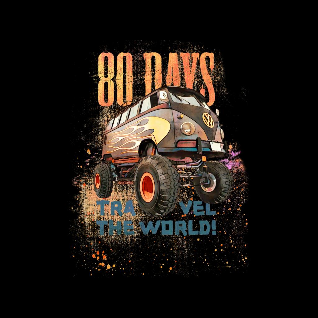 Volkswagen Campervan 80 Days To Travel The World Men's T-Shirt-ALL + EVERY