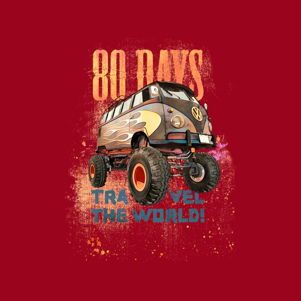 Volkswagen Campervan 80 Days To Travel The World Men's T-Shirt-ALL + EVERY