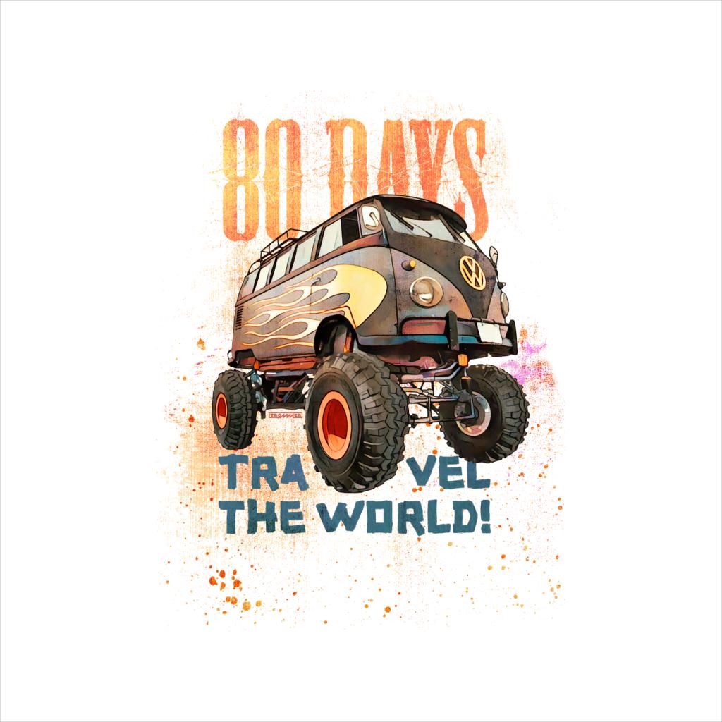 Volkswagen Campervan 80 Days To Travel The World Men's T-Shirt-ALL + EVERY