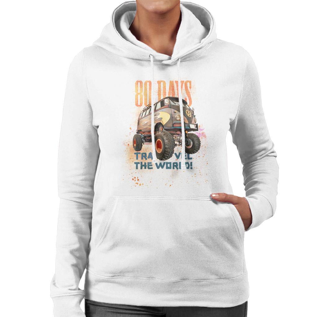 Volkswagen 80 Days To Travel The World Women's Hooded Sweatshirt-ALL + EVERY