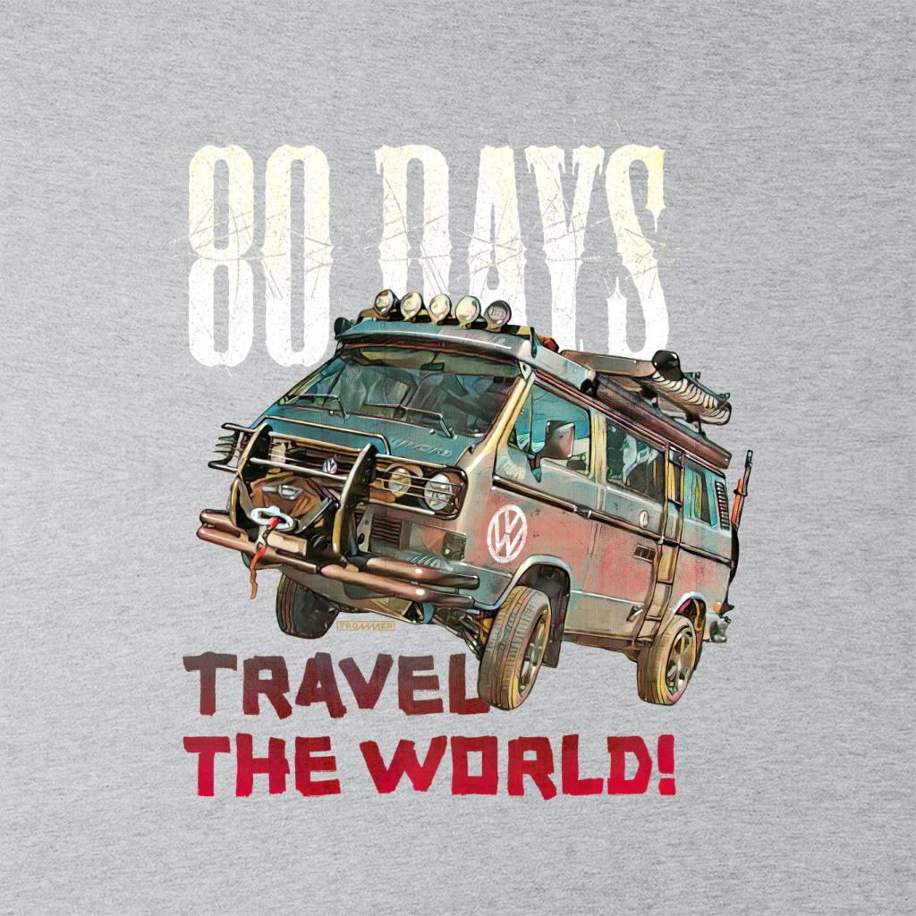 Volkswagen Campervan 80 Days Travel The Globe Men's T-Shirt-ALL + EVERY