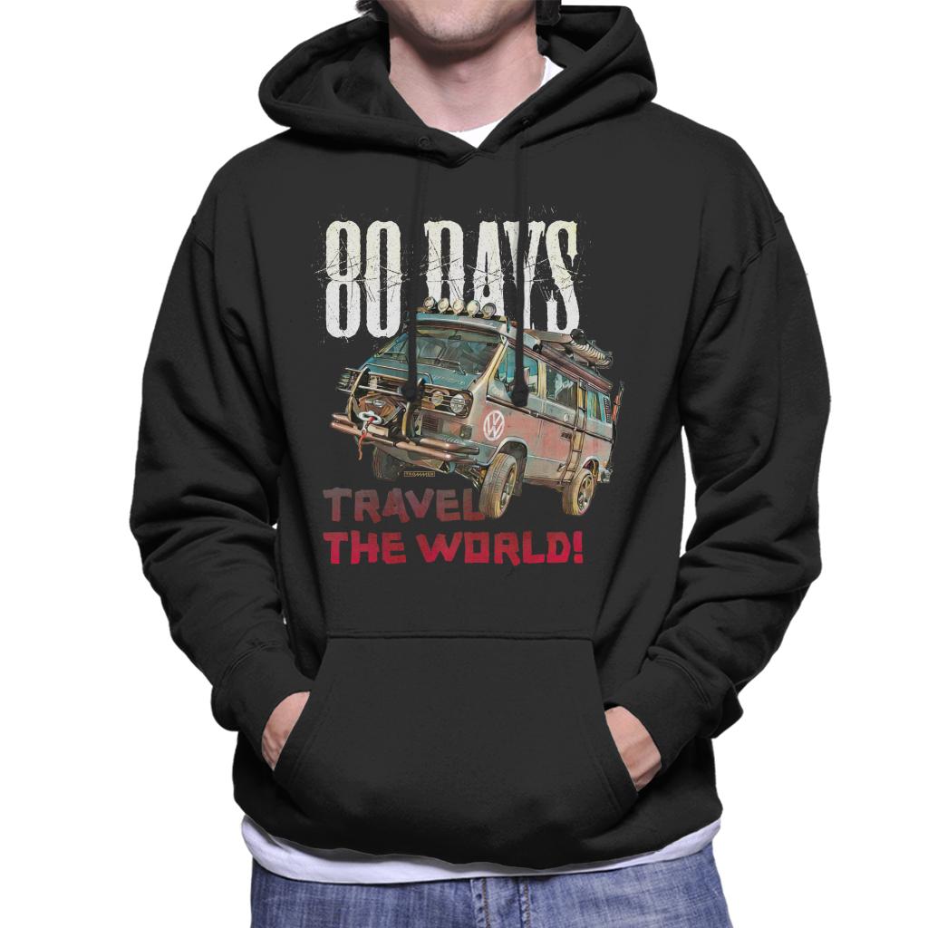 Volkswagen 80 Days Travel The Globe Men's Hooded Sweatshirt-ALL + EVERY