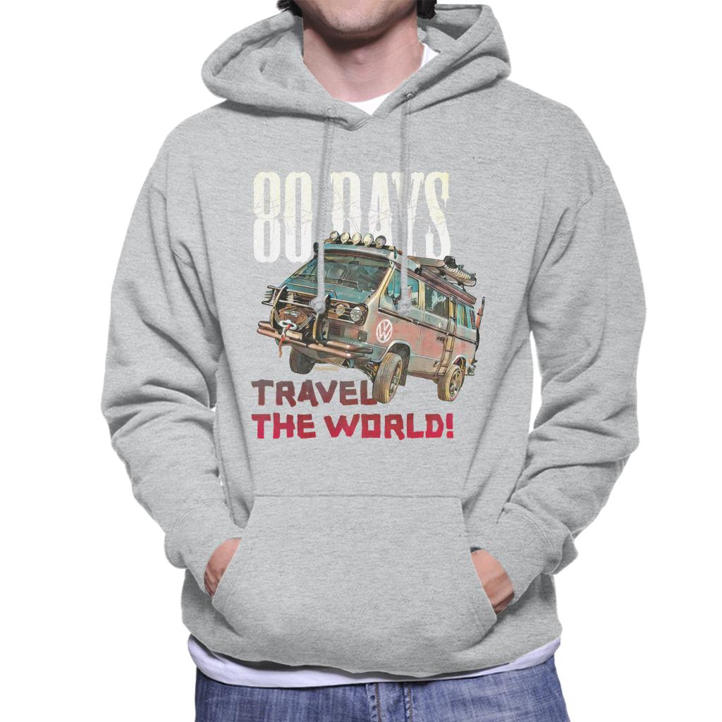 Volkswagen 80 Days Travel The Globe Men's Hooded Sweatshirt-ALL + EVERY