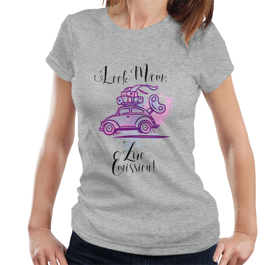 Volkswagen Beetle Look Mom Zero Emission Women's T-Shirt-ALL + EVERY