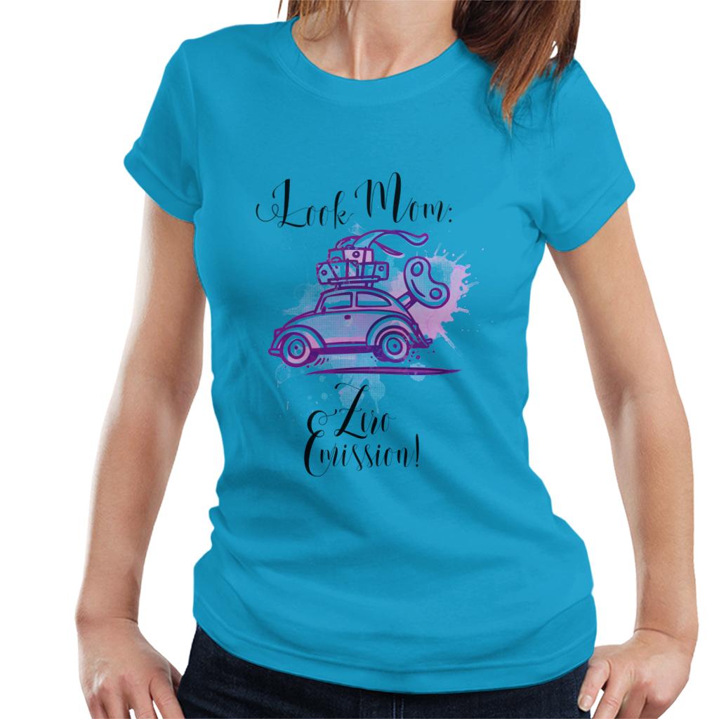 Volkswagen Beetle Look Mom Zero Emission Women's T-Shirt-ALL + EVERY