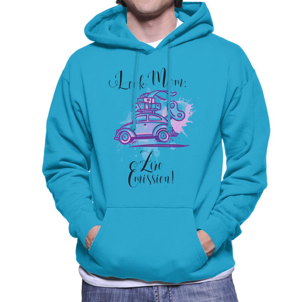 Volkswagen Look Mom Zero Emission Men's Hooded Sweatshirt-ALL + EVERY