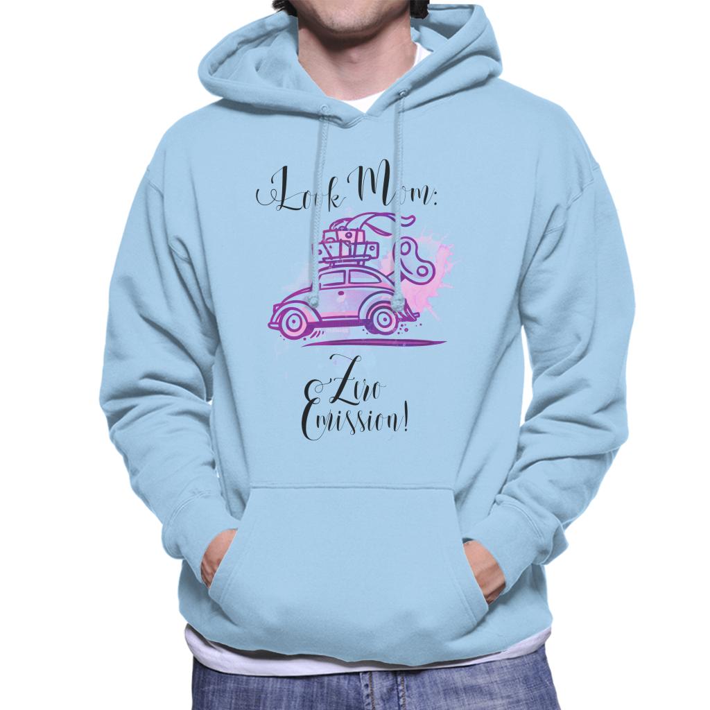 Volkswagen Look Mom Zero Emission Men's Hooded Sweatshirt-ALL + EVERY