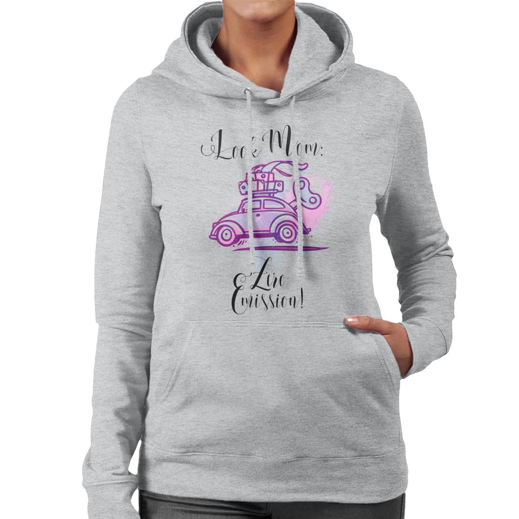 Volkswagen Look Mom Zero Emission Women's Hooded Sweatshirt-ALL + EVERY