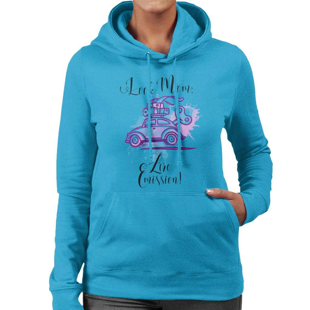 Volkswagen Look Mom Zero Emission Women's Hooded Sweatshirt-ALL + EVERY