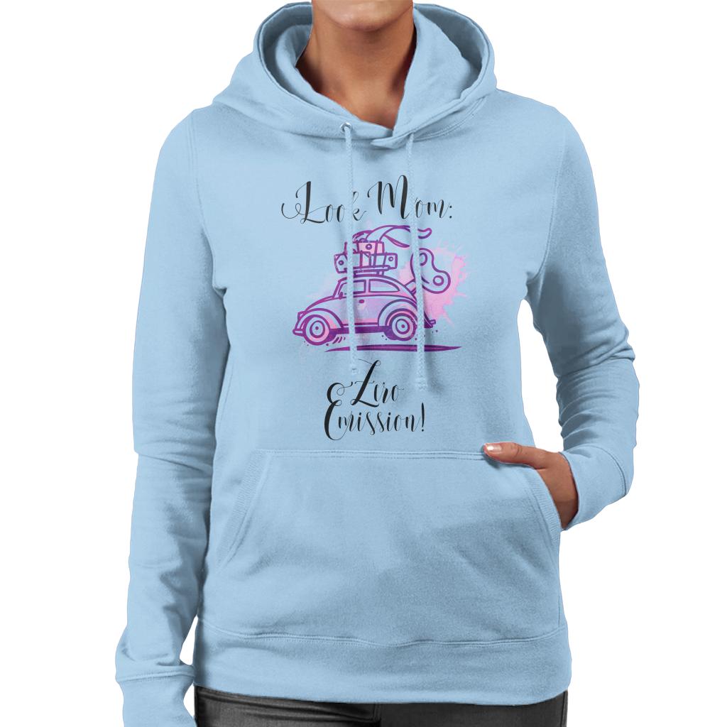 Volkswagen Look Mom Zero Emission Women's Hooded Sweatshirt-ALL + EVERY