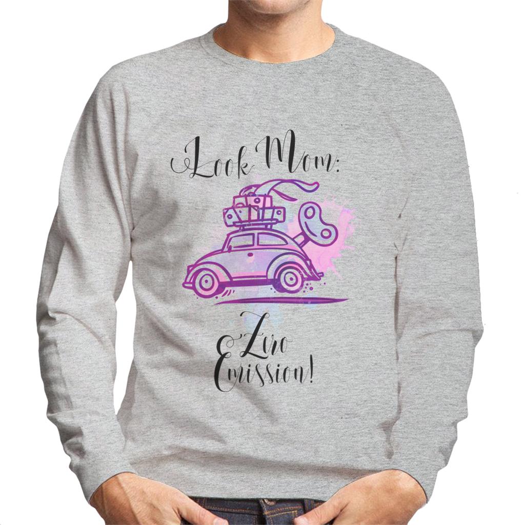 Volkswagen Pink Beetle Look Mom Zero Emission Men's Sweatshirt-ALL + EVERY