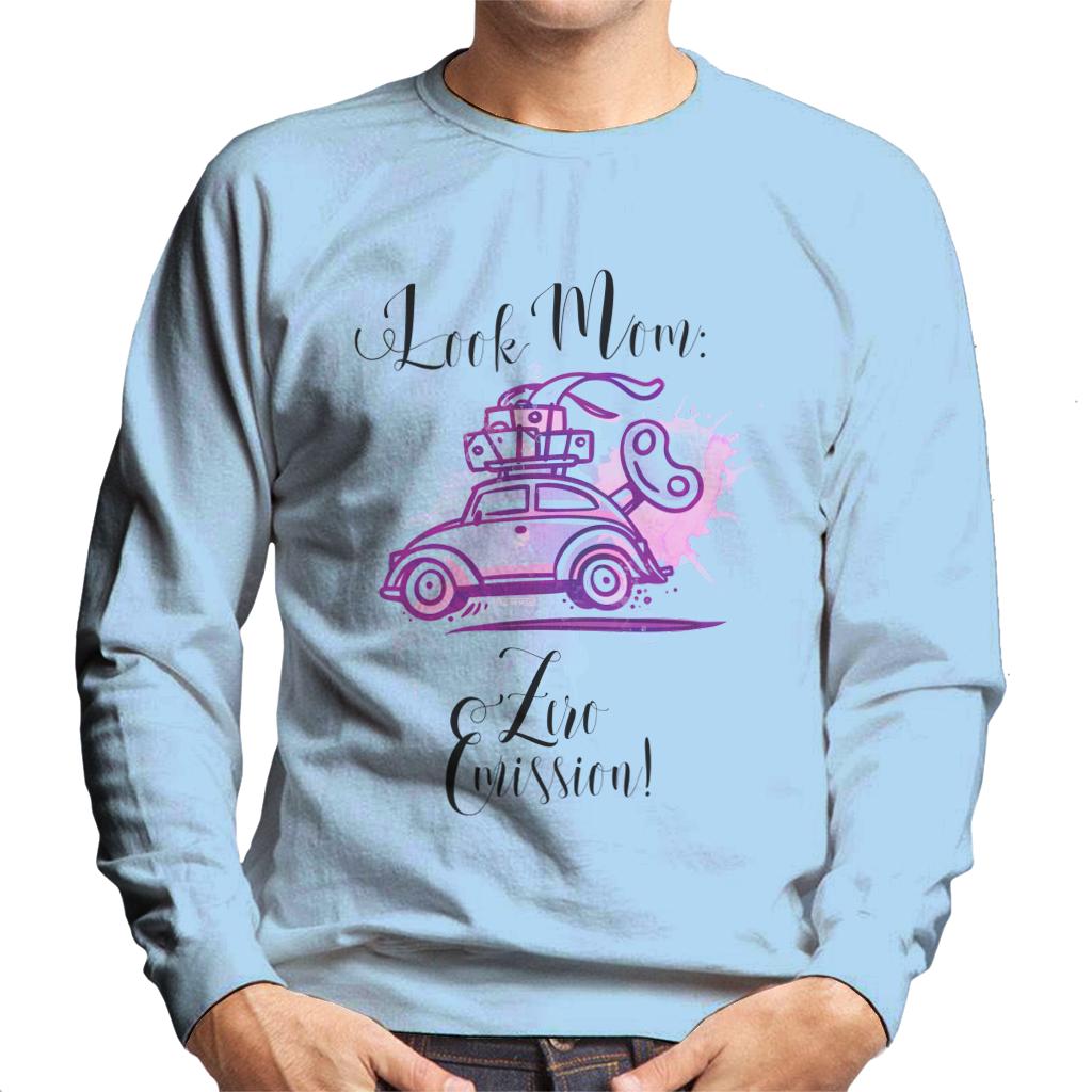 Volkswagen Pink Beetle Look Mom Zero Emission Men's Sweatshirt-ALL + EVERY