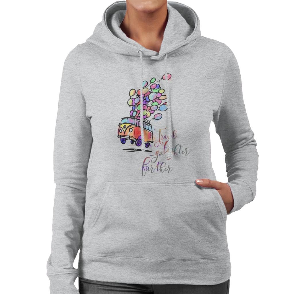 Volkswagen Travel Go Lighter Further Women's Hooded Sweatshirt-ALL + EVERY