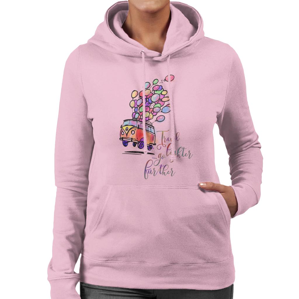 Volkswagen Travel Go Lighter Further Women's Hooded Sweatshirt-ALL + EVERY