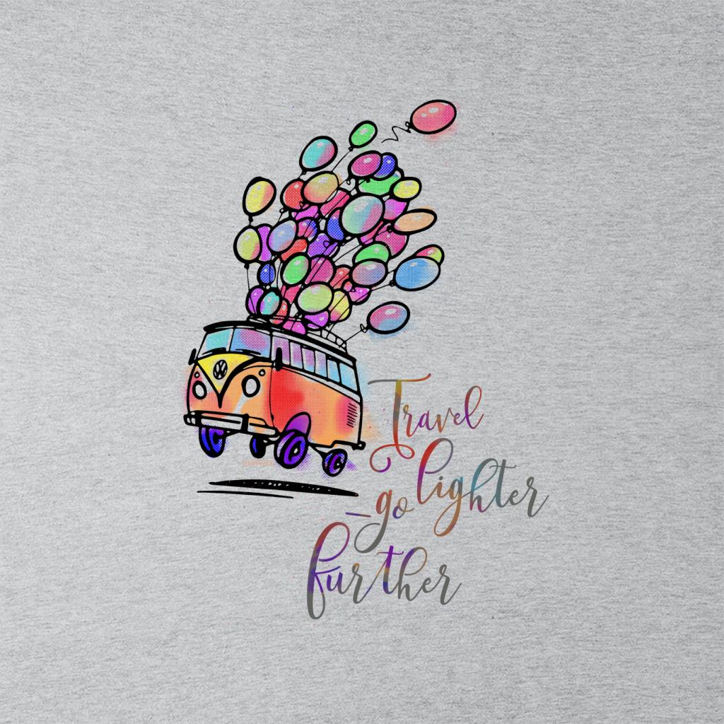 Volkswagen Campervan Balloons Travel Go Lighter Further Women's Sweatshirt-ALL + EVERY