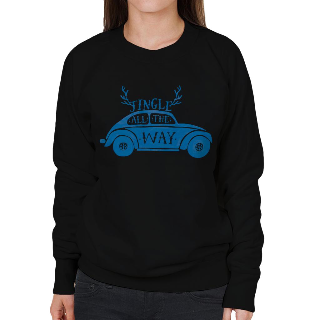 Volkswagen Christmas Jingle All The Way Women's Sweatshirt-ALL + EVERY