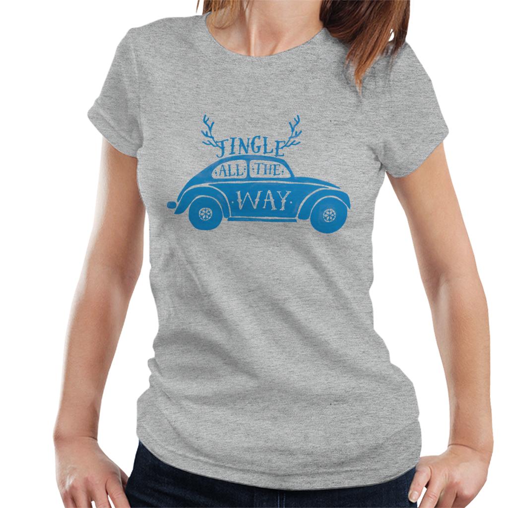 Volkswagen Christmas Jingle All The Way Women's T-Shirt-ALL + EVERY